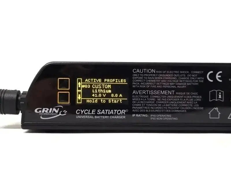 Grin Satiator 12v - 110v 5A Smart Charger Electrified